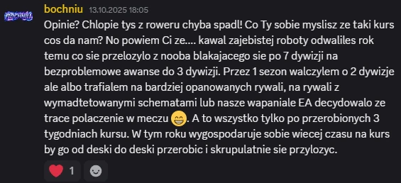 Opinia kursanta 12 z Discorda