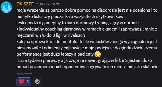 Opinia kursanta 16 z Discorda