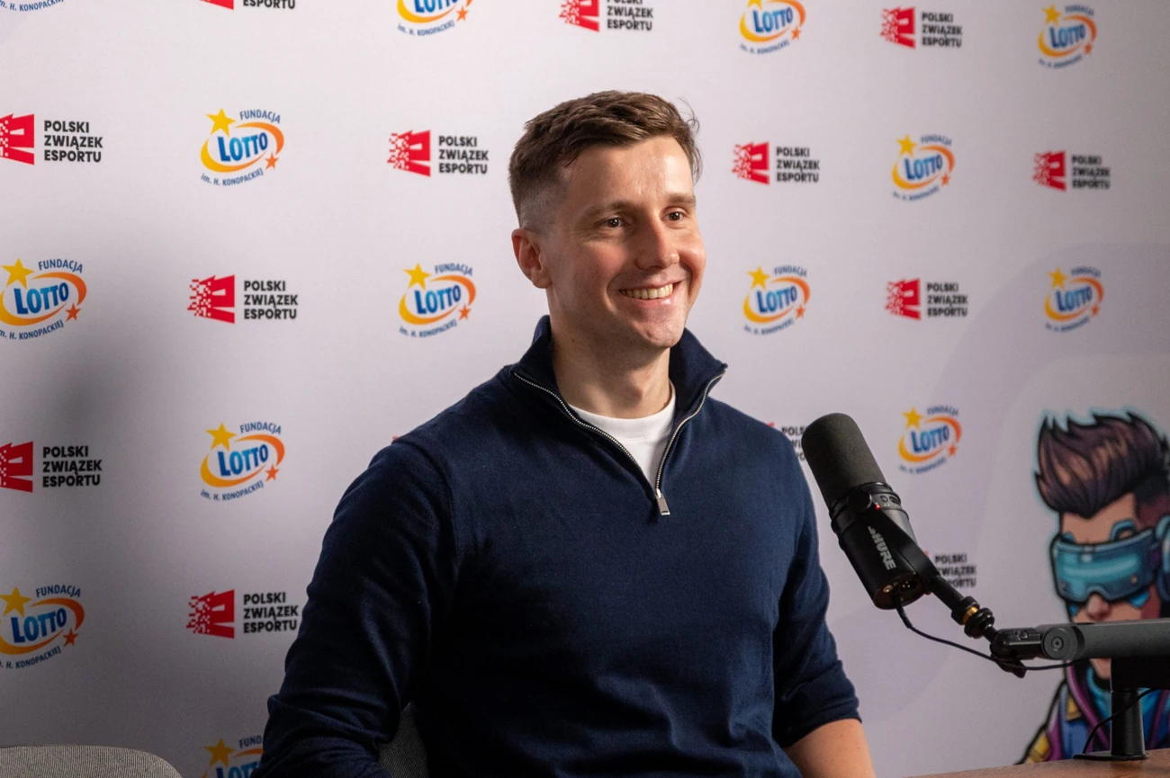 Robert Liszka podczas wydarzenia