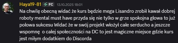 Opinia kursanta 13 z Discorda
