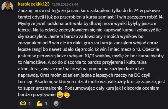 Opinia kursanta 18 z Discorda