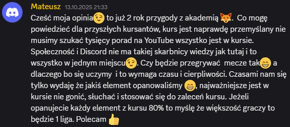 Opinia kursanta 7
